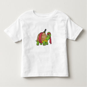 Turtle at Martial arts with Sword Toddler T-Shirt