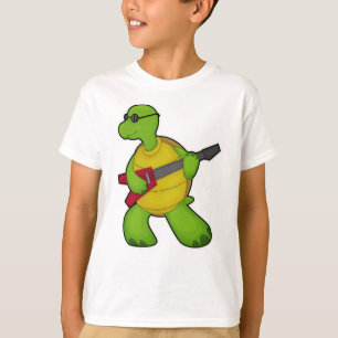 Turtle at Music with Guitar & Sunglasses T-Shirt
