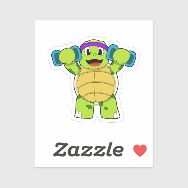 Turtle at Strength training & Dumbbells (Sheet)