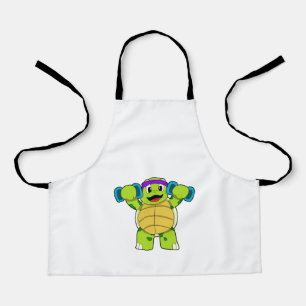 Turtle at Strength training & Dumbbells Apron