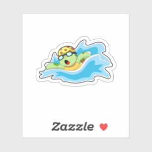 Turtle at Swimming in Water