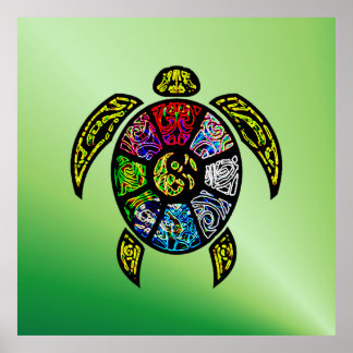 Turtle Ba-Gua Poster