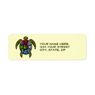 Turtle Ba-Gua Return Address Label