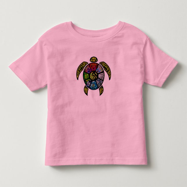 Turtle Ba-Gua Toddler T-Shirt (Front)