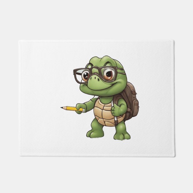 Turtle back to school doormat (Front)