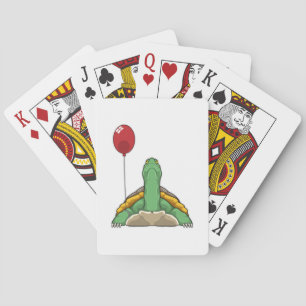 Turtle Balloon Playing Cards