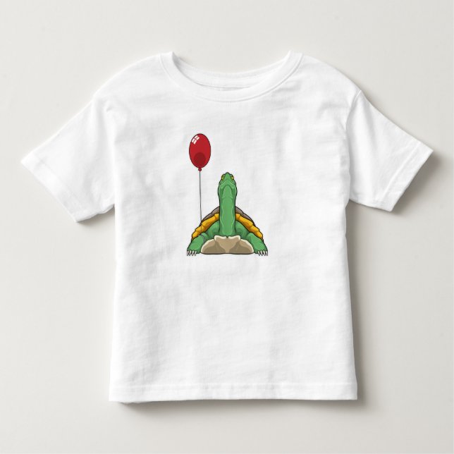 Turtle Balloon Toddler T-Shirt (Front)