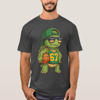 Turtle Basketball 67 Gen Alpha Slang Sports Men Bo T-Shirt