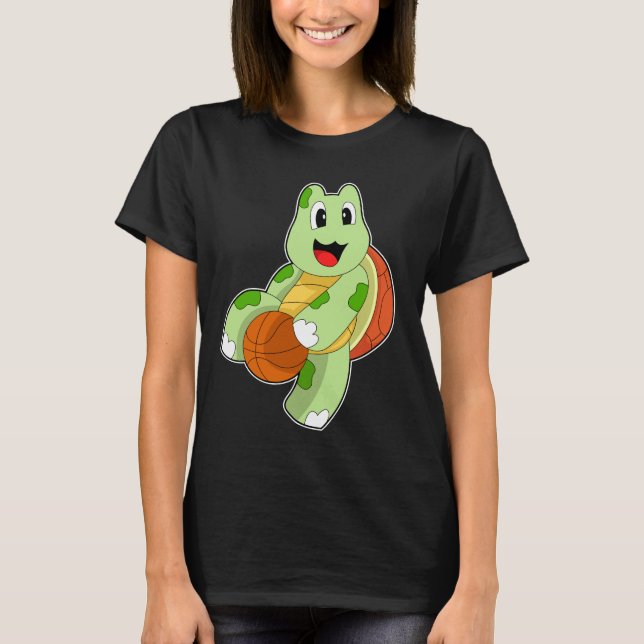 Turtle Basketball player Basketball T-Shirt (Front)