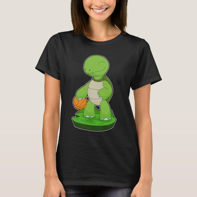 Turtle Basketball player Basketball T-Shirt (Front)