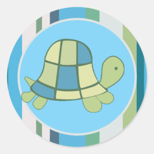 TURTLE BAY Blue Stripe Envelope Seals favours