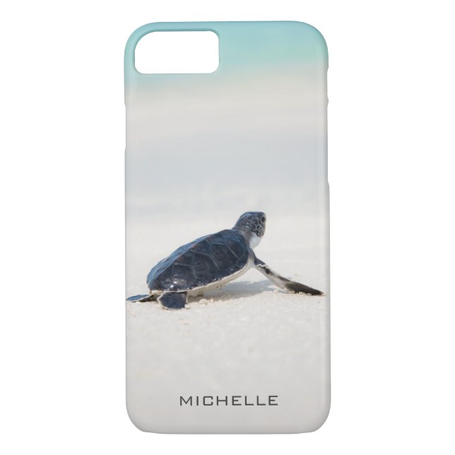 Turtle Beach Journey Personalised Name | Nature Case-Mate iPhone Case (Back)