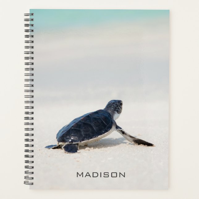 Turtle Beach Journey Personalised Name | Nature Planner (Front)