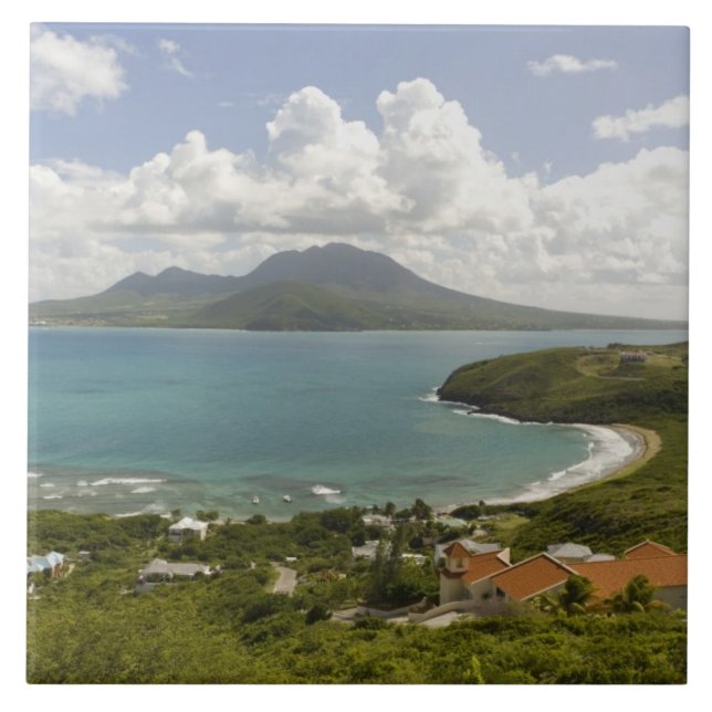Turtle Beach, southeast peninsula, St Kitts, Tile (Front)