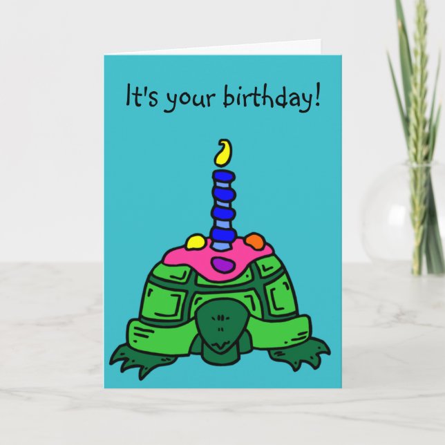 Turtle Birthday Card (Front)