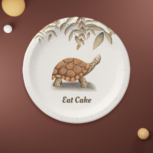 Turtle Birthday Paper Plate