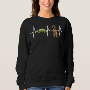 Turtle Bloodhound Heartbeat Dog Sweatshirt