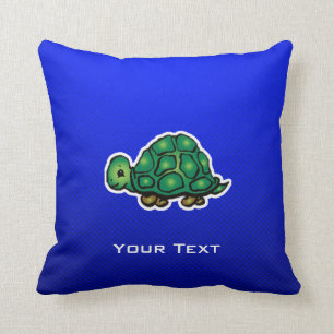 Turtle; Blue Cushion