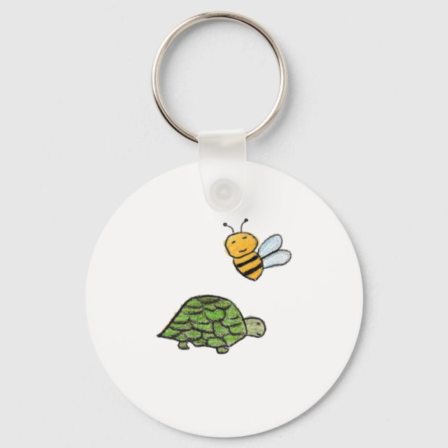 Turtle Bumblebee  Key Ring (Front)