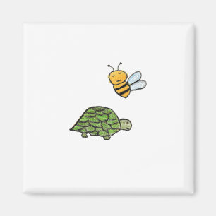 Turtle Bumblebee Magnet
