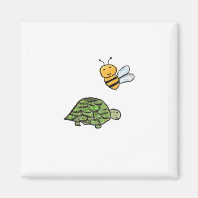 Turtle Bumblebee  Magnet (Front)