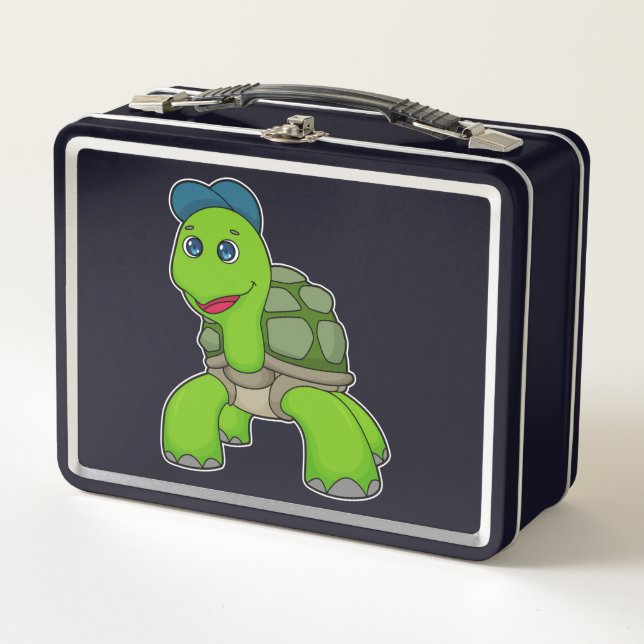 Turtle Cap Metal Lunch Box (Front)