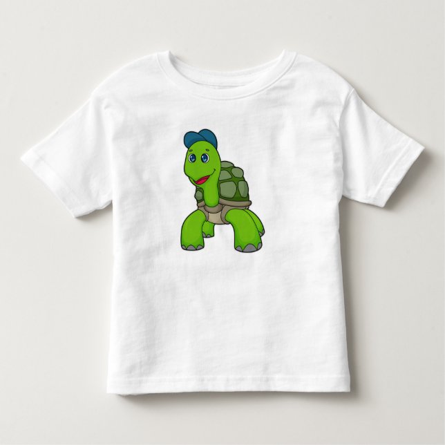 Turtle Cap Toddler T-Shirt (Front)