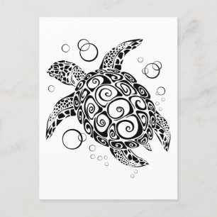 Turtle Card, Save the Turtles, Sea Turtle Postcard