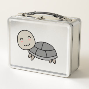 Turtle cartoon animal metal lunch box
