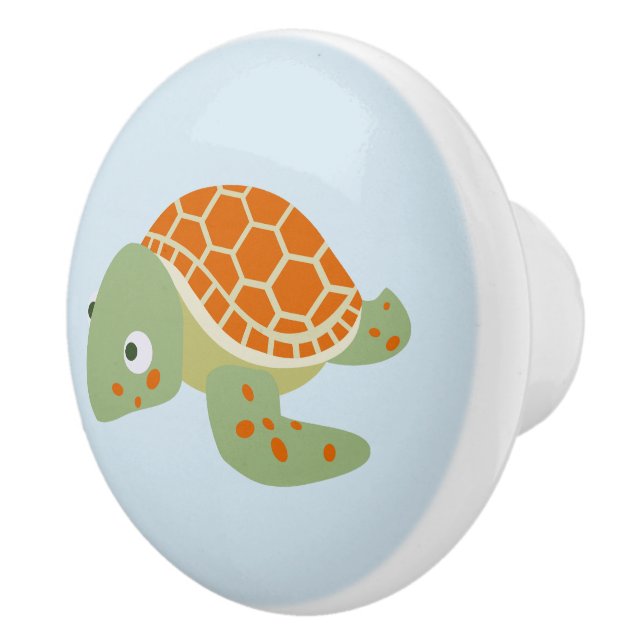 Turtle Ceramic Knob (Right)