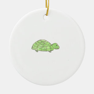 Turtle ceramic ornament