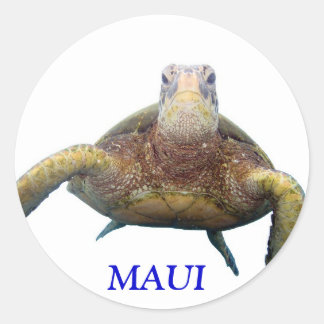 Turtle Chest, MAUI Classic Round Sticker