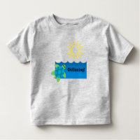 Turtle Chillaxing Design - Toddler Fine Jersey T-S