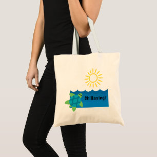 Turtle Chillaxing Designg - Budget Tote Bag