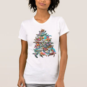 Turtle Christmas Tree Ornament Xmas Tree Toppers T-Shirt