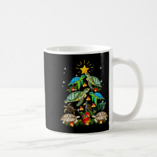 Turtle Christmas Tree Shirt Coffee Mug