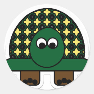 turtle classic round sticker
