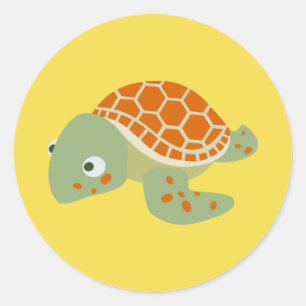 Turtle Classic Round Sticker