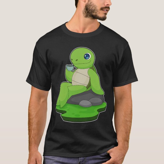 Turtle Coffee Cup T-Shirt (Front)