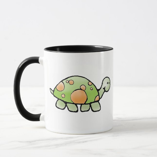 Turtle Coffee Mug - Ringer Customisable (Left)