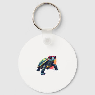 Turtle Colorful Turtle Outfit Mens Turtle Lover Tu Key Ring