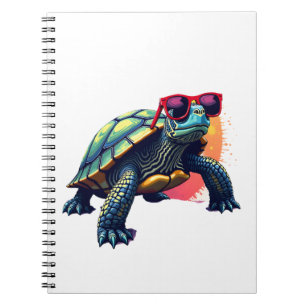 Turtle Colourful Turtle Outfit Mens Turtle Lover T Notebook