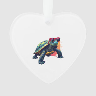 Turtle Colourful Turtle Outfit Mens Turtle Lover T Ornament