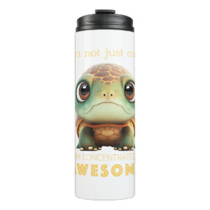 Turtle Concentrated Awesome Cute Adorable Funny Thermal Tumbler