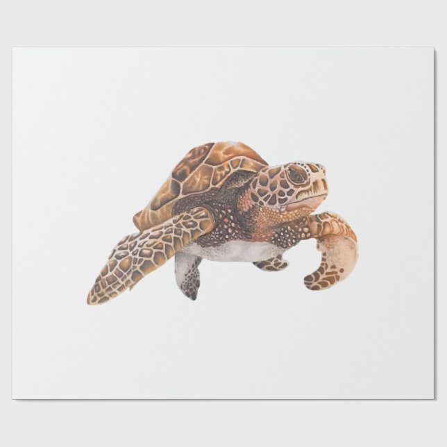 Turtle Copy Copy Copy Copy Copy Copy Copy Copy Cop Wrapping Paper (Flat)