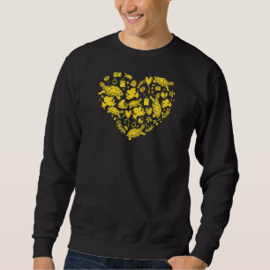 Turtle Couples Valentines Day Heart Shape Cupid Sweatshirt