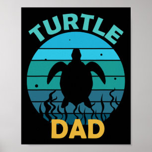 Turtle Dad Eco-friendly Earth Day Poster