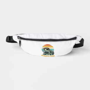 Turtle Dad Retro Sunset Vintage Engraving Vector D Bum Bags