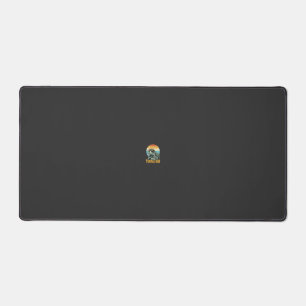 Turtle Dad Retro Sunset Vintage Engraving Vector D Desk Mat