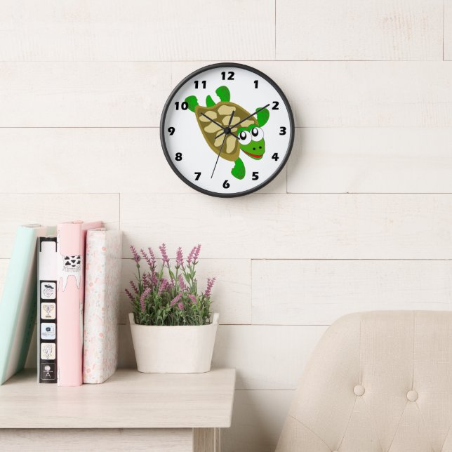 Turtle Design Wall Clock (Reading Room)